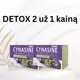 2 už 1 kainą! Organizmo valymui ir toksinų šalinimui - CYNASINE DETOX